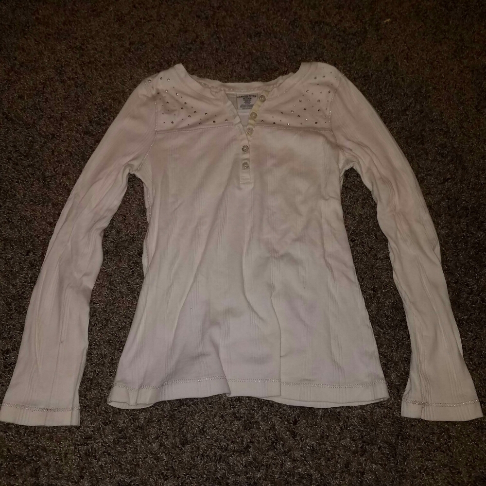 Cream White Long Sleeve Tee